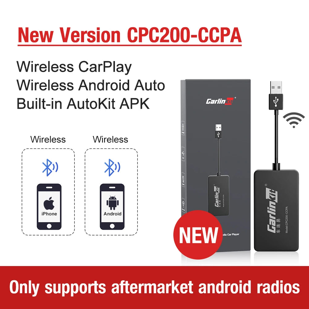 CarPlay Wireless Android Auto Dongle | Upgrade Your Android Car Screen detail view