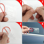 Auto Door Do Not Touch Sign Decals Removable Self-adhesive Vinyl Taxi Vehicle Windo additional angle