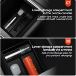 For Tesla Model 3/Y/Highland/Juniper 2026 Center Armrest Hidden Storage Box | Cup Hol lifestyle view