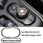 Carbon Fiber Car Multimedia Decorative Stickers For MINI ONE Cooper S JCW F54 F55 F56 F5 detail view