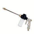 Metal Long Foam Water Gun | High-Pressure Cleaning Nozzle for Garden and Vehicle Use