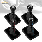 Manual Transmission 5 Speed Leather Gear Shift Knob Gaiter Boot Cover Shifter Handle for Peugeot 206