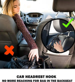 Car Seat Headrest Hook Organizer for Purses, Bags, Cloths additional angle