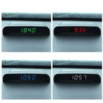 Car Clock Solar Charging Stick-On Digital Watch | 24-Hour 3-Level Brightness Auto A additional angle