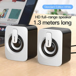AyeBeau USB Computer Speaker | 2.0 Stereo Desktop Soundbar for PC Laptop alternate view