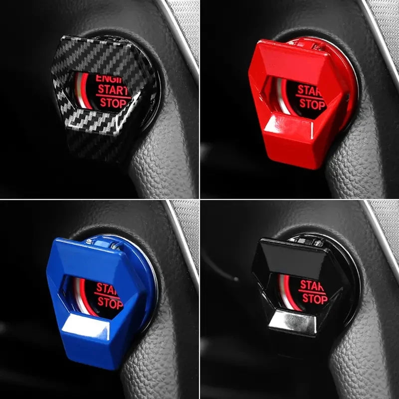 Car Engine Start Stop Switch Button Cover Decorative Ring Protection Cover