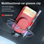 Car-Mounted Eyeglass Storage Box Sunshade Clip