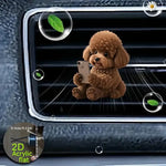 Acrylic Car Vent Clip Aromatherapy Air Freshener Holder 2D Decorative Air Conditioning Vents Accessory for Vehicle Interior