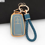 TPU Car Remote Key Case Cover Shell Fob Keychain For Toyota Prius Camry Corolla CHR C-HR detail view