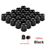 10/25/50/100Pcs Universal Plastic Tire Valve Caps for Cars, Trucks, Motorcycles, and alternate view