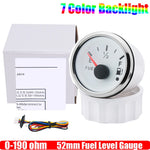 ZMFJH 7 Color Light 52mm Car Gauge Set | Fuel Water Level Voltmeter Oil Pressure Temp Ga detail view