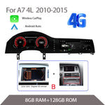 Dual Screen Android Car Radio For Audi Q7 4L 2005-2015 | Dashboard LCD Digital Instrumen detail view