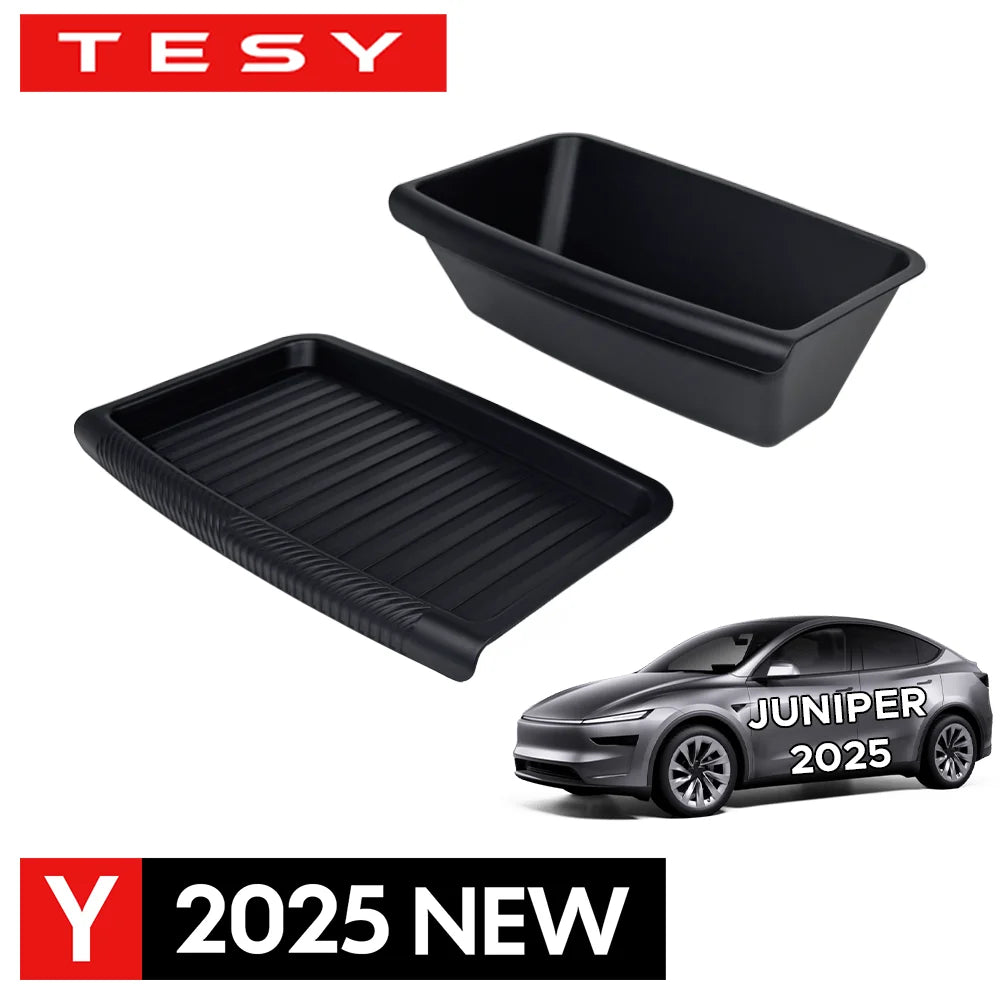 For Tesla Model Y 2025 Juniper Under Seat Storage Box Drawer | ABS Interior Accessory
