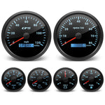 6 Gauge Set with GPS Speedometer, Tachometer, Voltmeter, and Sensors | 110mm and 52 additional angle