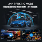 4K Dual Lens Rearview Mirror Dash Cam with IPS Touch Screen | 32G Card