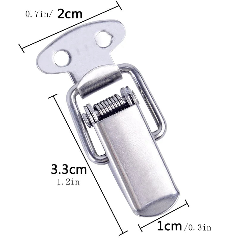 6/12PCS Toggle Latches Spring Loaded Clamp Clip Case Box Latch Catch Toggle Tension Lo close-up view