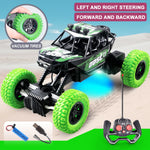 Remote Control Toy Car with Flashing Lights and Rubber Wheels detail view