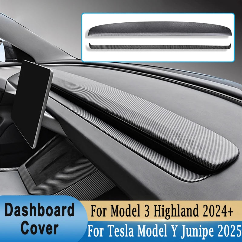 Front Center Console Dashboard Cover Inner Panel Decorative Trim For Tesla Model 3 Highland 2024+/ M