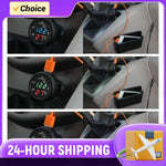 3 in 1 Car LED Digital Voltmeter Thermometer USB Charger | 12V/24V Digital Display Monitor