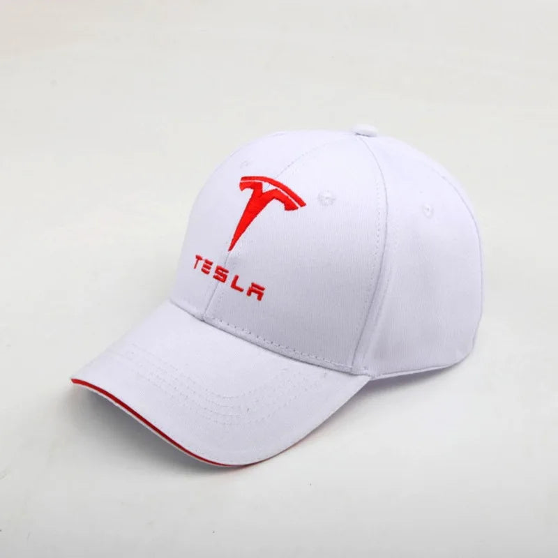 Tesla Emblem Baseball Cap | Outdoor Sports Hat for Tesla Enthusiasts alternate view