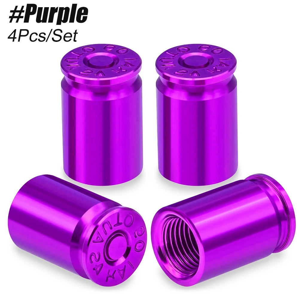 4PCS Tire Valve Stem Caps | Universal Leak Proof Stem Covers for Car SUV Truck Bicycle M detail view