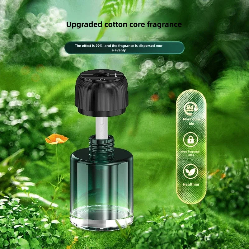 Rechargeable 160ml large-capacity glass car aromatherapy diffuser with car start-stop long-lasting fragrance spray car aromather