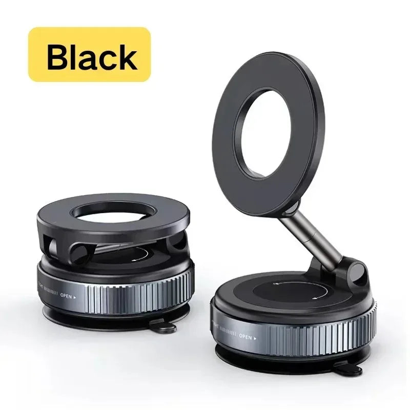 Folding Strong Magnet Magnetic Phone Holder 360° Rotation Desk Car Vacuum Suction Windsh detail view