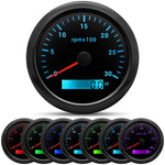 85MM Digital Tachometer 3000-8000 RPM | 7-Color Backlight LCD for Boat Car Marine RV lifestyle view