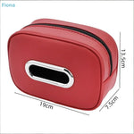 Car Tissue Box Holder Sun Visor Tissue Case With Fix Strap
