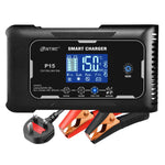 HTRC 20A/15A/10A Car Battery Charger LCD Automatic Pulse Repair Charger for Motorcycle Lead-Acid Lithium LiFePO4 AGM Wet Battery