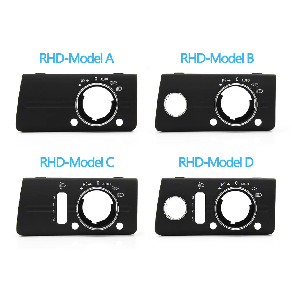 LHD RHD Front Dashboard Headlight Lamp Switch Cover Trim Replacement For Mercedes Benz W211 E Class 320 350 550 2003-2008