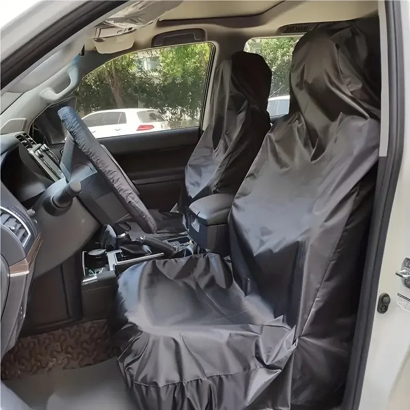 Universal Car Seat Protective Cover Anti-Pollution Black Seat Cover Interior Seat Mat Waterproof Dust Cover Accessories Black