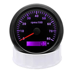 85mm Digital LED Tachometer | 7 Color Backlight Gauge for Marine Boat Motorcycle Car lifestyle view