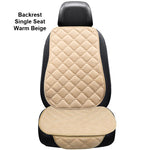 Car Seat Cushion Cover Universal Winter Warm Rear Seat Protector Three Piece close-up view