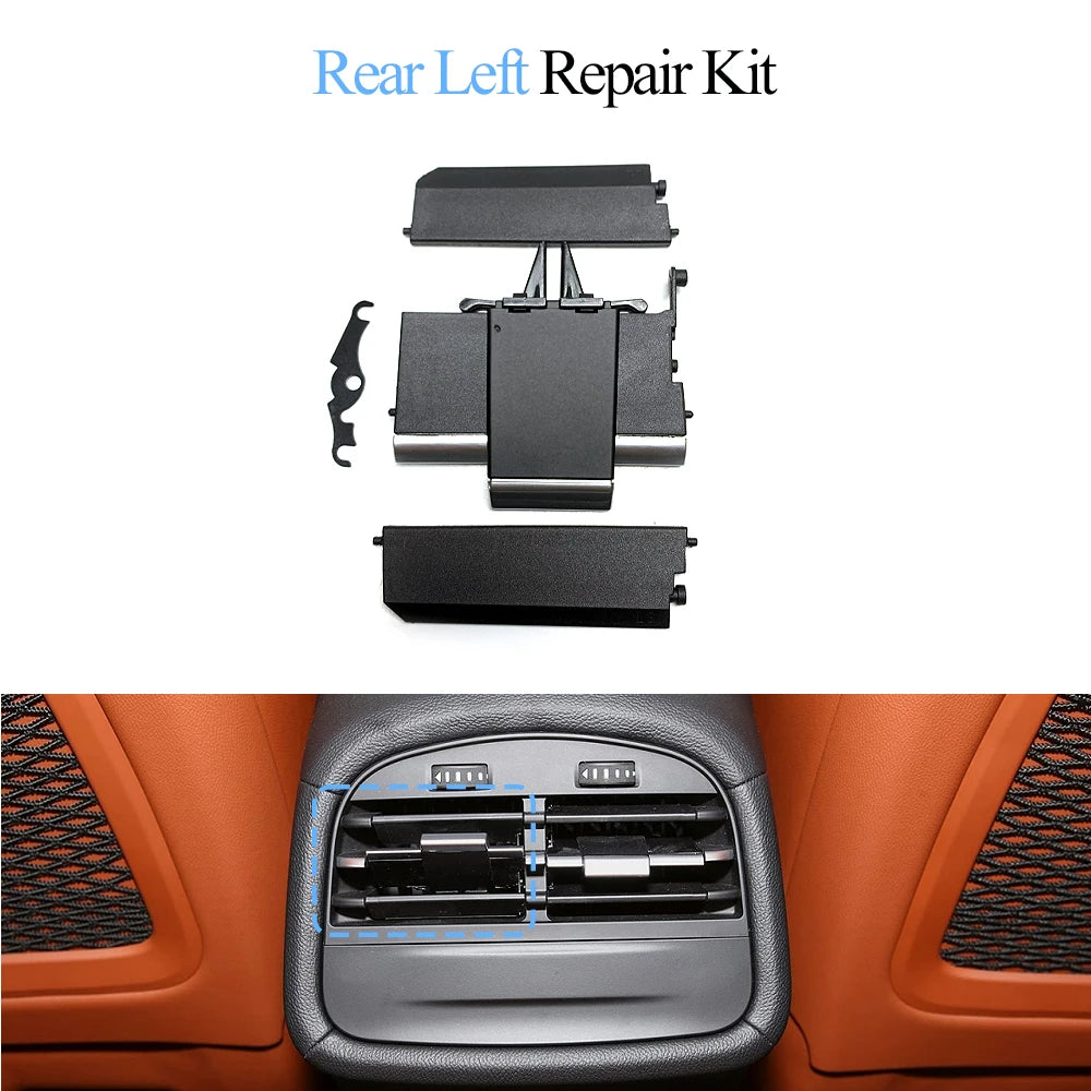 Rear Air Conditioning AC Vent Grille Outlet Cover Panel  Assembly Slider Clip For Maserati Ghibli 2014-2020 670021523