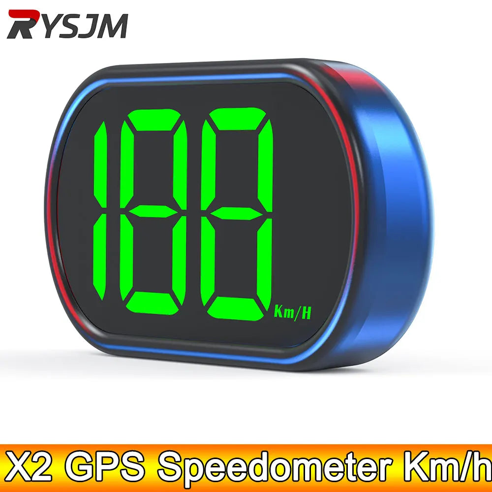 AD GPS Speedometer km/h with Green Backlight | 12V 24V Car HUD Digital Speedometer Head Up Display