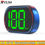 AD GPS Speedometer km/h with Green Backlight | 12V 24V Car HUD Digital Speedometer Head Up Display