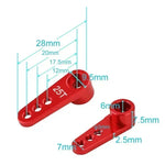 NEEBRC 25T Metal Servo Arm 3 Holes for 1/10 RC 12KG 7KG 21G 2KG Servo Car Boat Robot Wltoys Futaba HSP Axial SCX10 Accessories