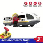 Magnetic Slot Diecast Car RC Electric Train Track Sets Fit for All Wood Railway Track alternate view
