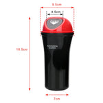 Car Trash Can with Auto-Bounce Lid additional angle