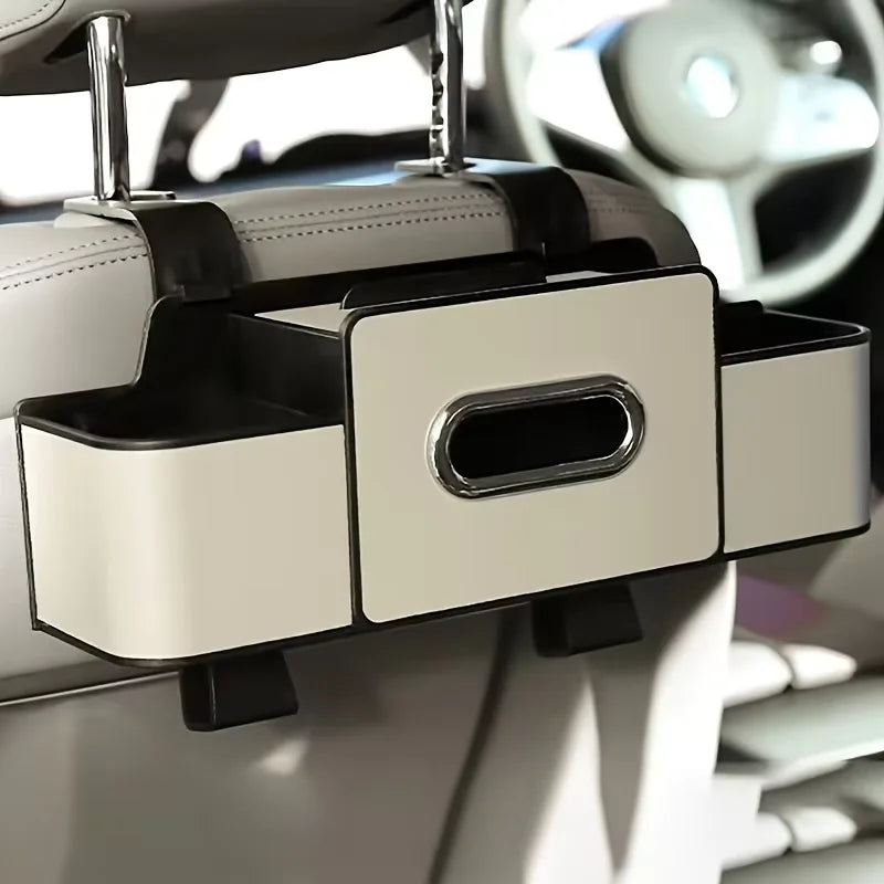 Car Seat Back Organizer Storage Bag with Double Hooks