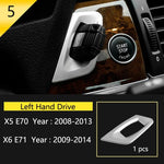 Car Styling For BMW X5 X6 E70 E71 Console Gearshift Frame Decorative Trim Strips St additional angle