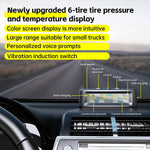 Tire Pressure Monitoring System | 6 Sensor Solar TPMS for Truck RV Bus close-up view