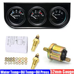 52mm Triple Gauge Kit 3 in 1 | Car Water Temp, Oil Pressure & Voltage Meter alternate view