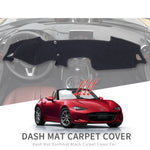 Car Dashboard Mat for Mazda MX-5 Roadster Miata 2015-2022 ND RF MX5 Sunshade Protective Carpet Dash