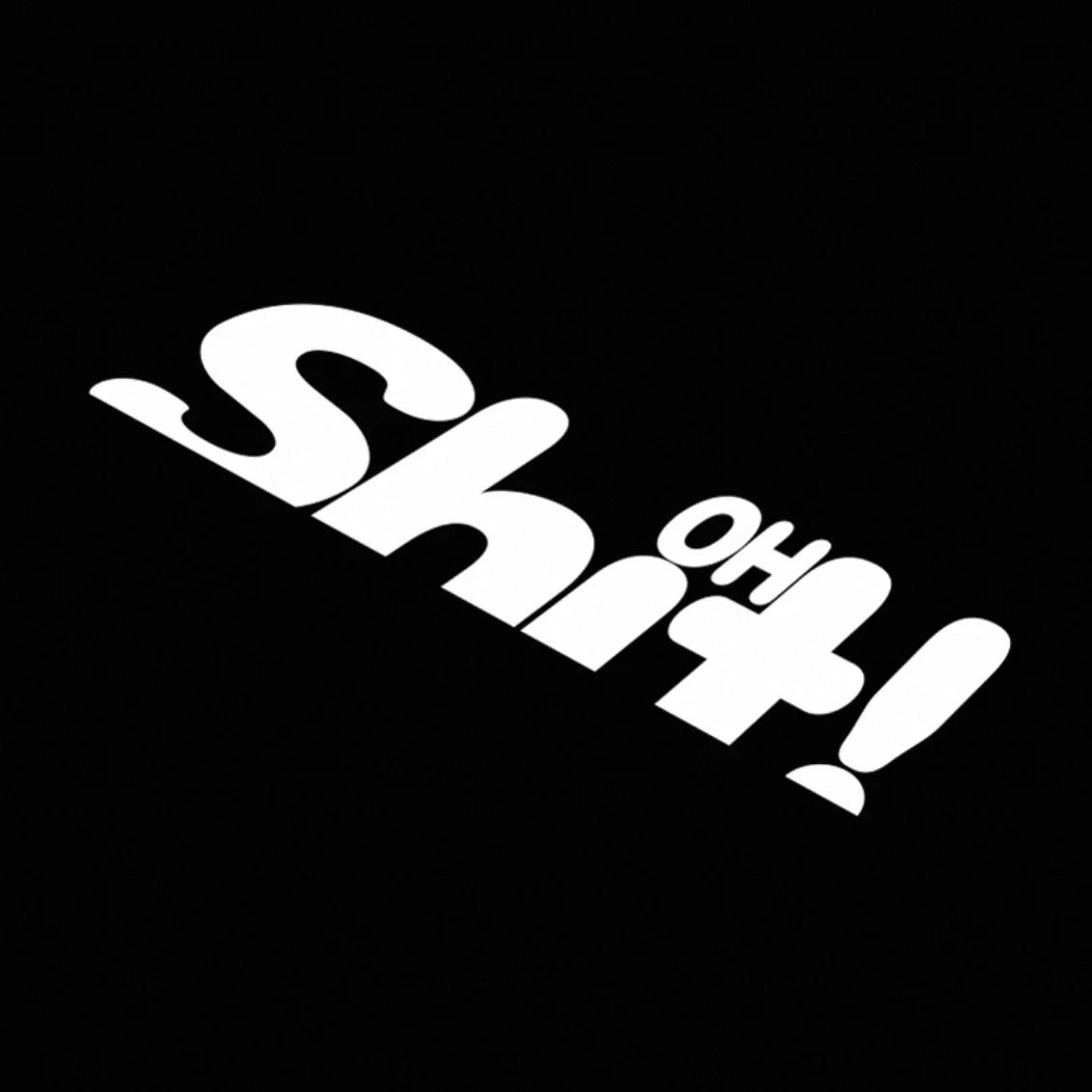 OHSHIT- Vinyl Car Stickers/ Motorcycles - Waterproof Durable Decals, Body / Door /Hel alternate view