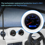 85MM Digital Tachometer 3000-8000 RPM | 7-Color Backlight LCD for Boat Car Marine R additional angle