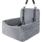 Warm Portable Dog Car Seat for Small Medium Dogs | Pet Travel Bed with Safety Belt detail view