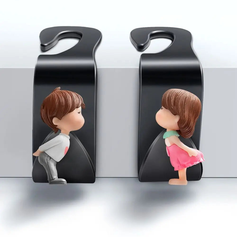 2Pcs Car Headrest Hook Hanger Storage Holder Clip