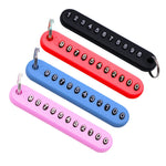 Silicone Phone Number Key Ring Anti-Lost Keychain